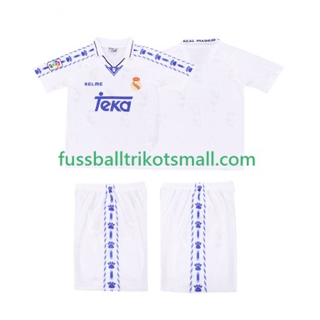 Fußballtrikots Real Madrid Retro Kinder 1996-1997 Kurzarm Heimtrikotsatz kaufen